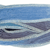 Håndlavet Silkebånd, Blå, 12mm, 83cm
